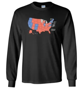 2016 Presidential Election Map Shirt - Long Sleeve T-Shirt