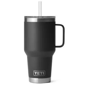 21071501811 TERMO RAMBLER 35oz STRAW MUG NEGRO MARCA YETI