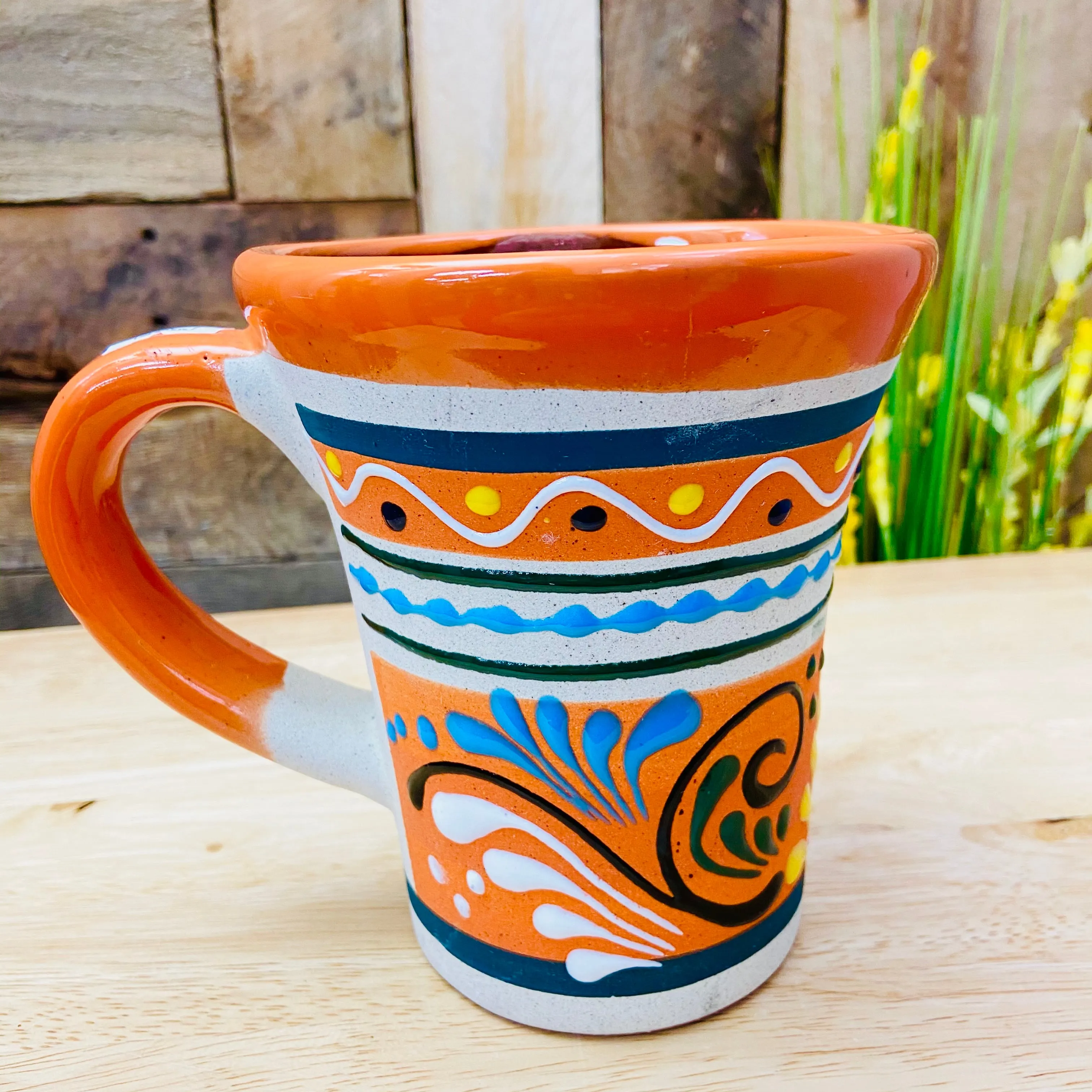 Big Clay Mug - Trumpet Style