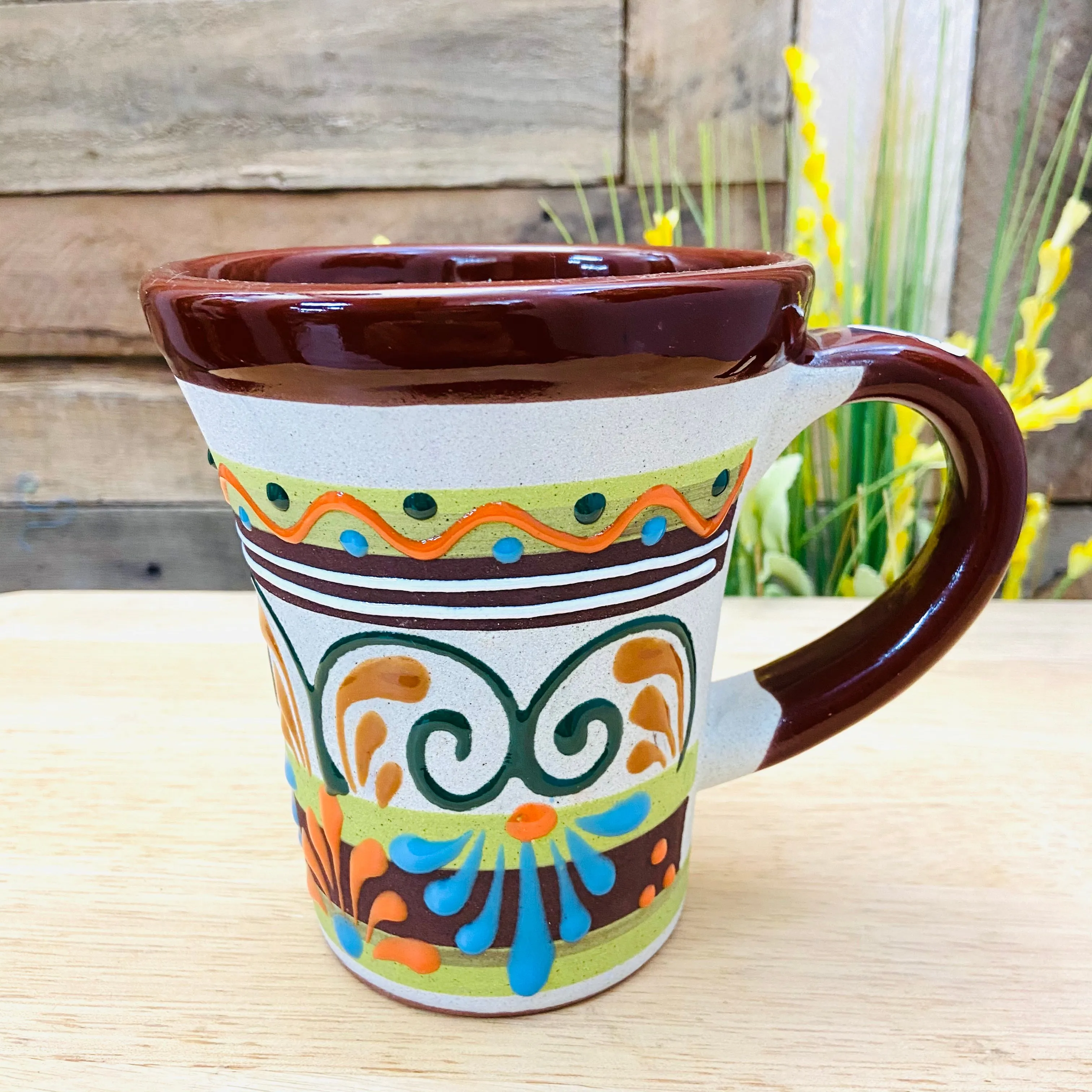 Big Clay Mug - Trumpet Style