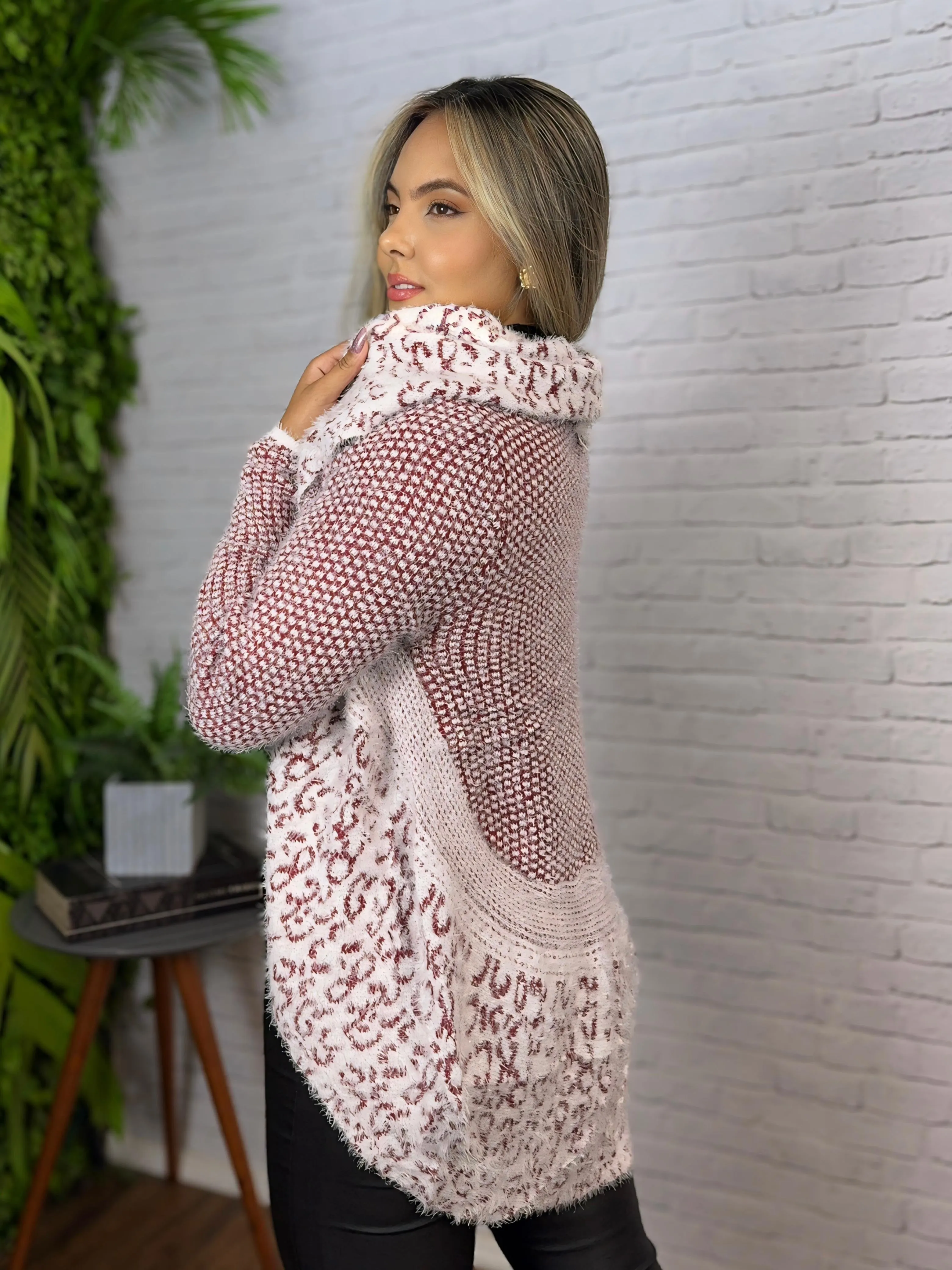 Cardigan Animal Print 701.   (17G)