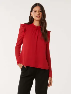 Diane Frill Detail Blouse