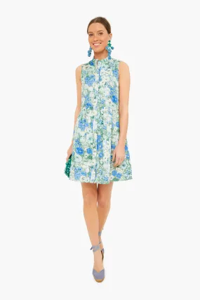 Jardin De Fleurs Sleeveless Royal Shirt Dress