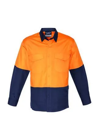 Mens Rugged Cooling Hi Vis Spliced Shirt