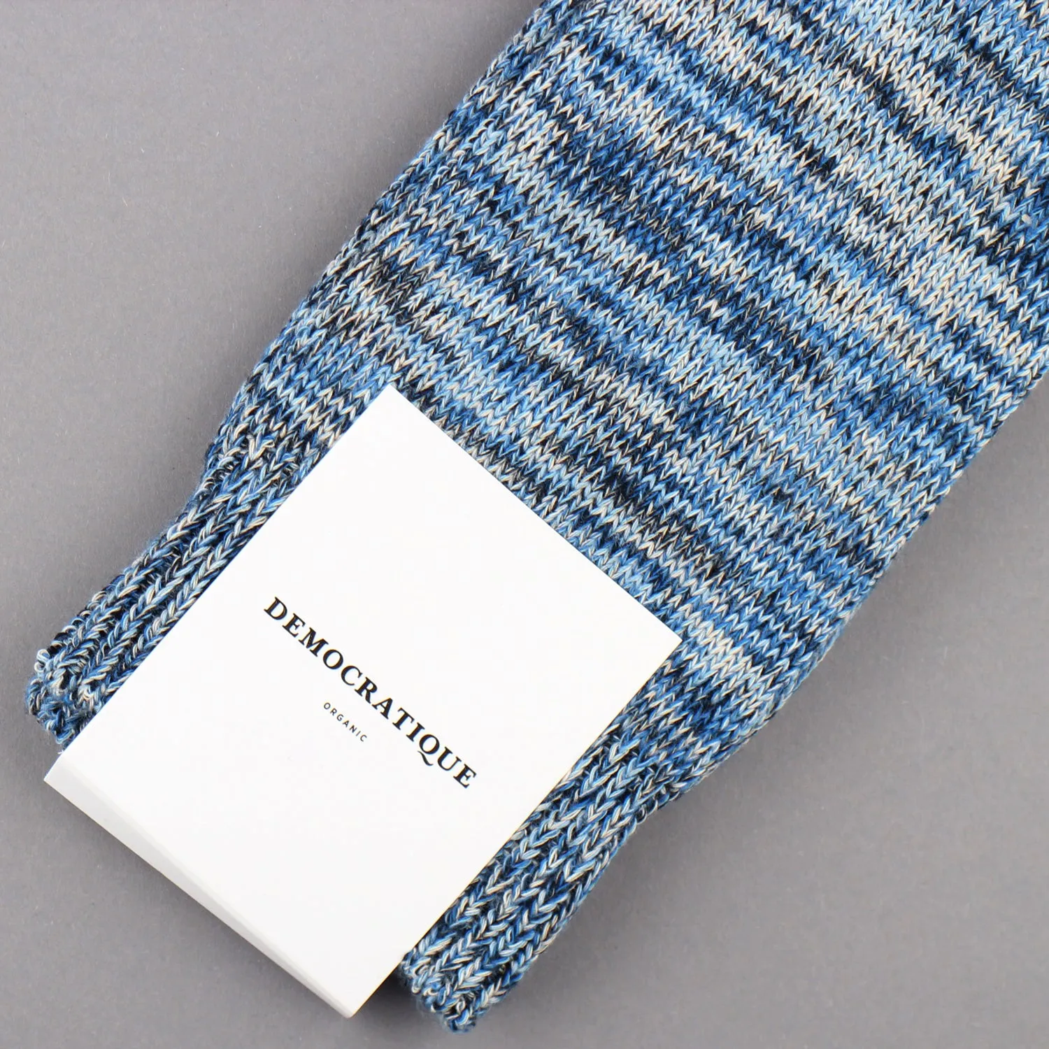 Relax Chunky Flat Knit Supermelange Socks Adams Blue / Off White / Navy / Beige / Palm Springs Blue