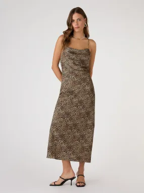 Riviera Midi Dress in Cheetah Print