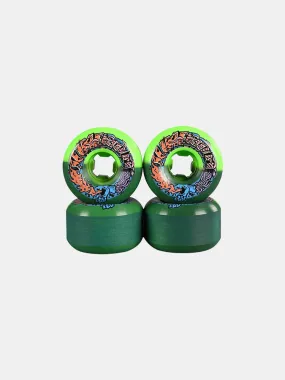 Santa Cruz Greetings 99a Speed Ball Wheels - Green / Black